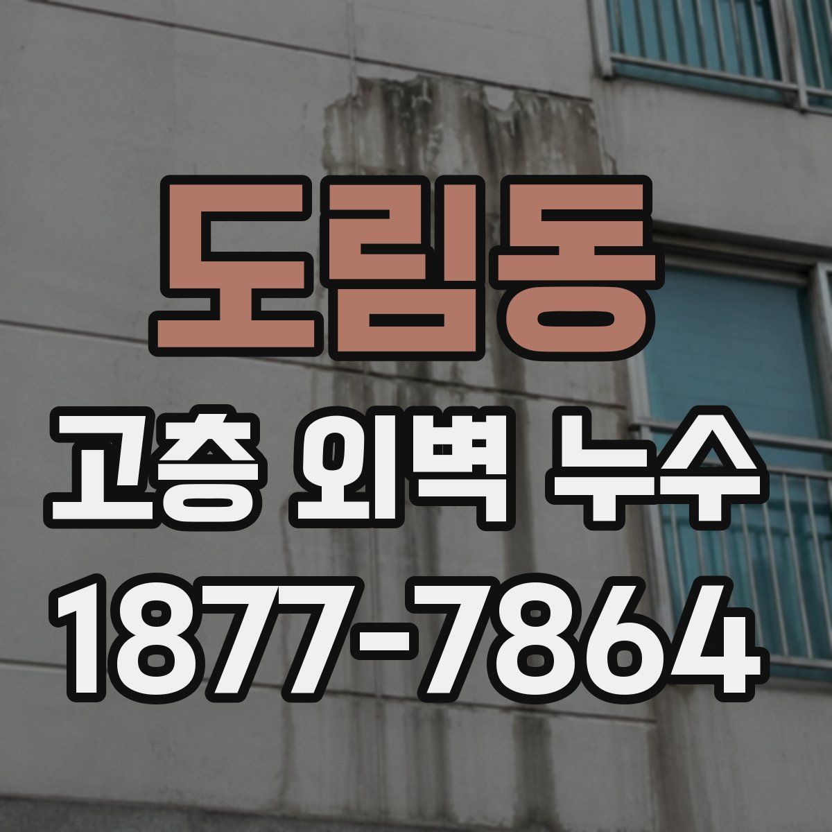 도림동 고층 외벽 누수