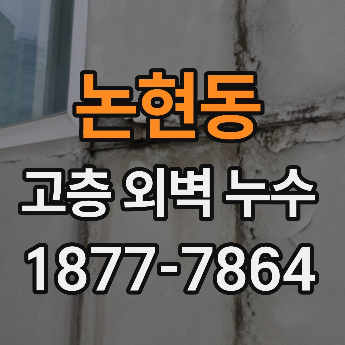 논현동 고층 외벽 누수