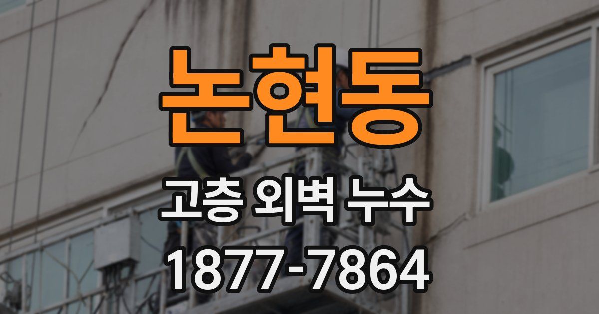 논현동 고층 외벽 누수