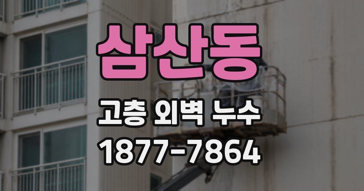 삼산동 고층 외벽 누수