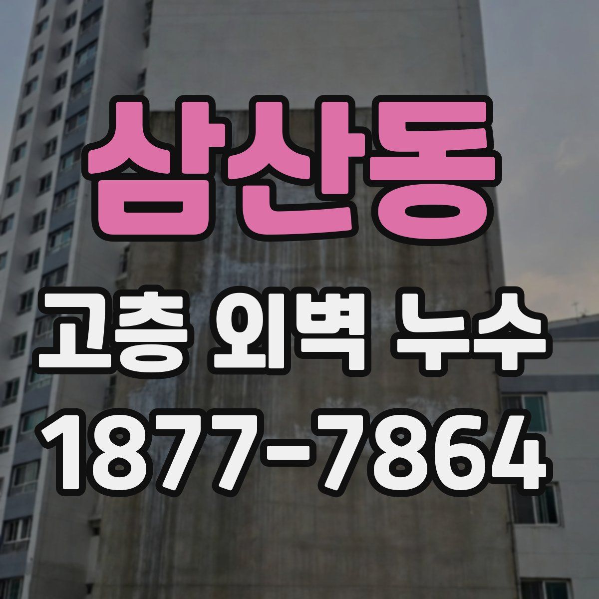 삼산동 고층 외벽 누수