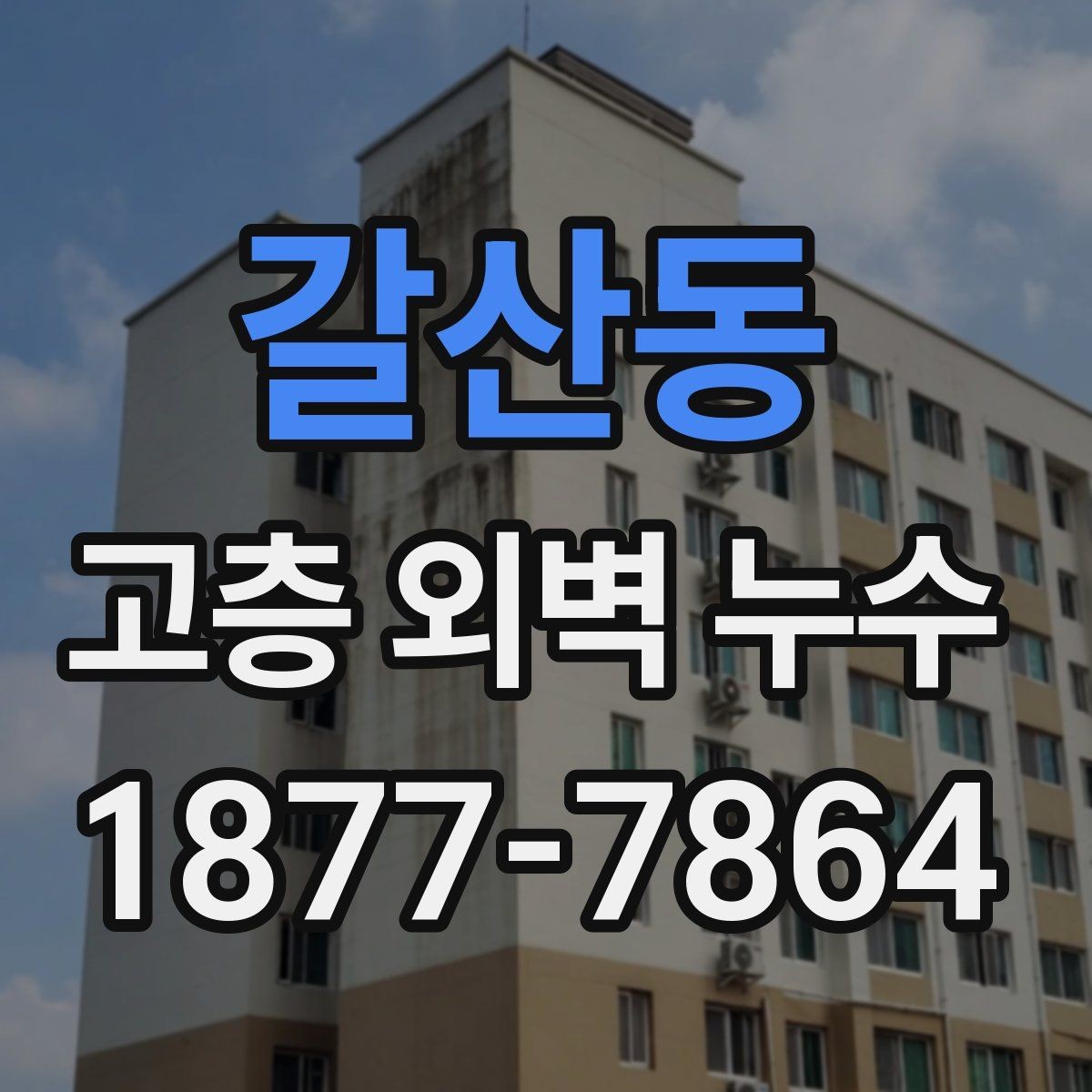갈산동 고층 외벽 누수 점검 시 자주 묻는 질문