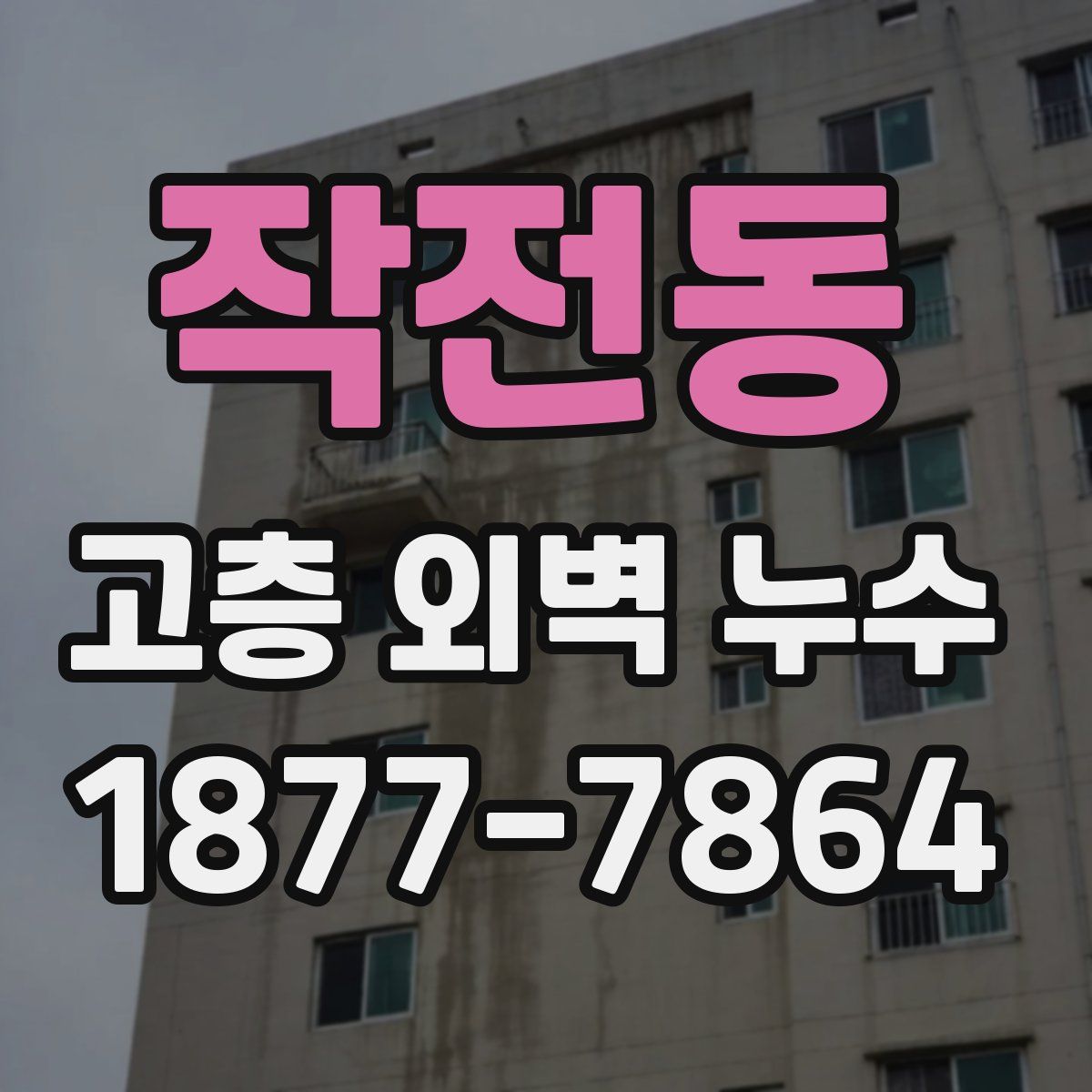 작전동 고층 외벽 누수