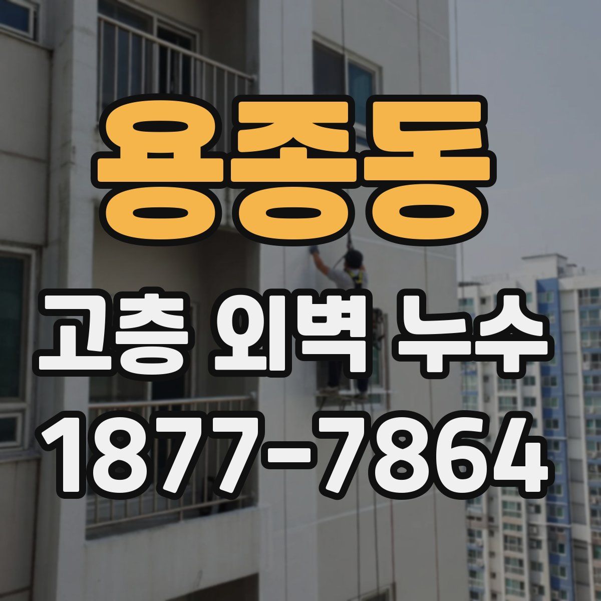 용종동 고층 외벽 누수