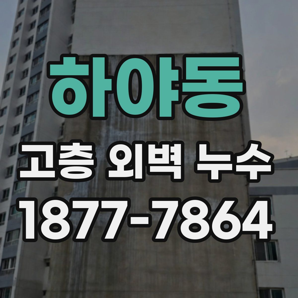 하야동 고층 외벽 누수