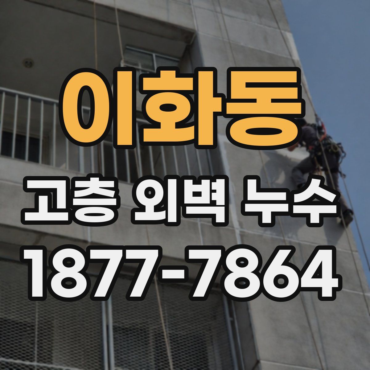 이화동 고층 외벽 누수