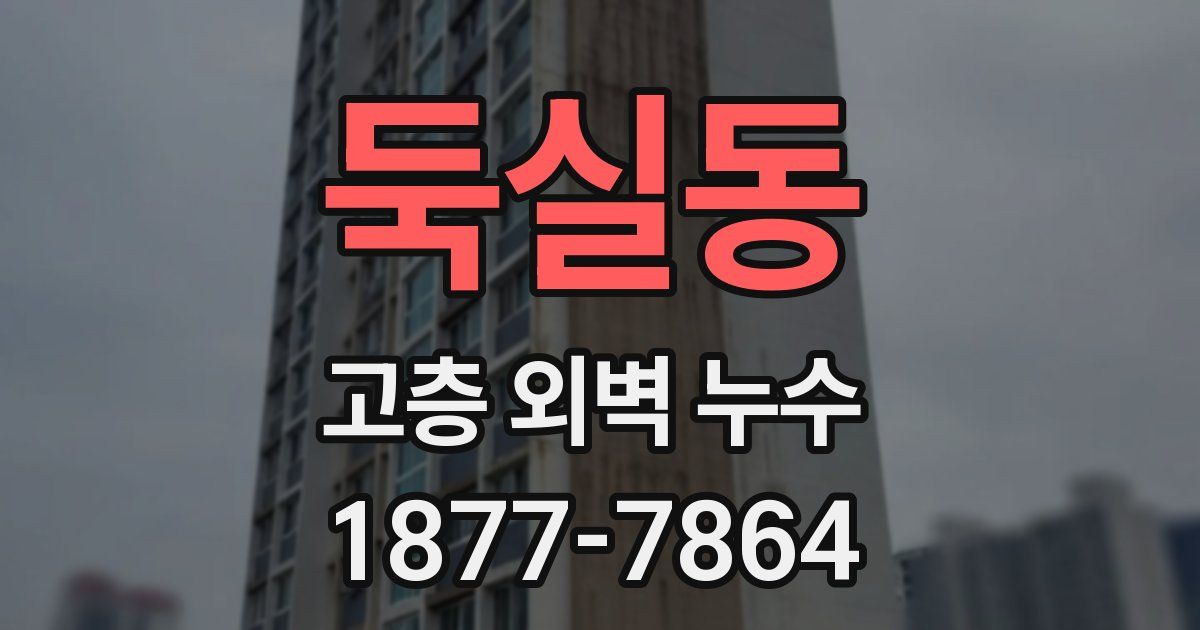 둑실동 고층 외벽 누수