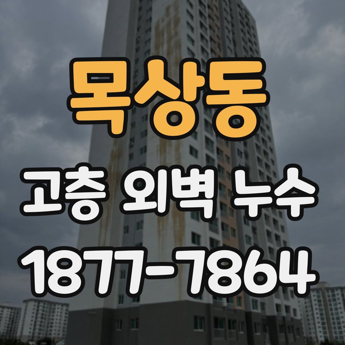 목상동 고층 외벽 누수