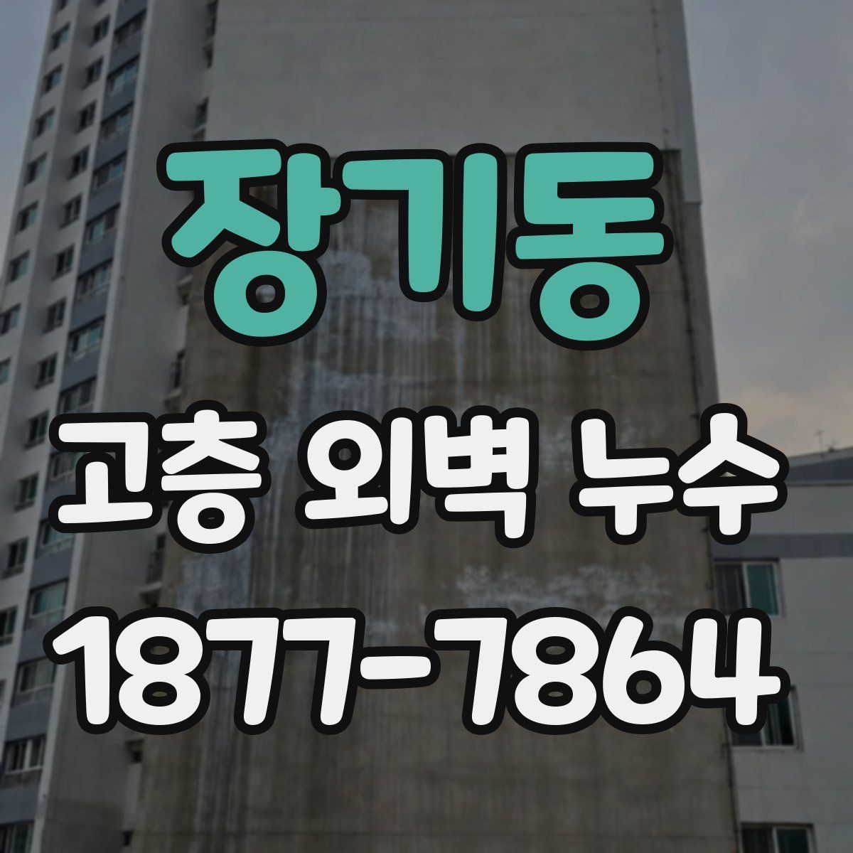 장기동 고층 외벽 누수