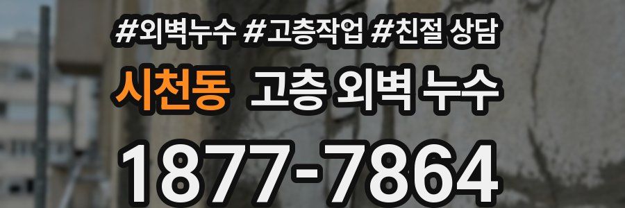시천동 고층 외벽 누수