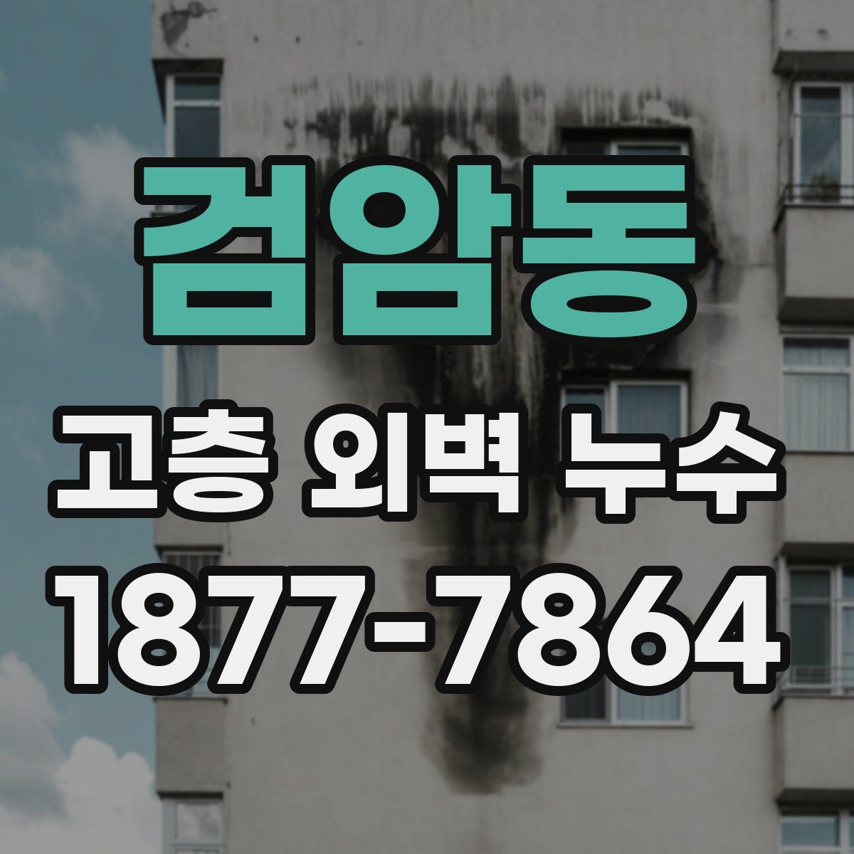 검암동 고층 외벽 누수