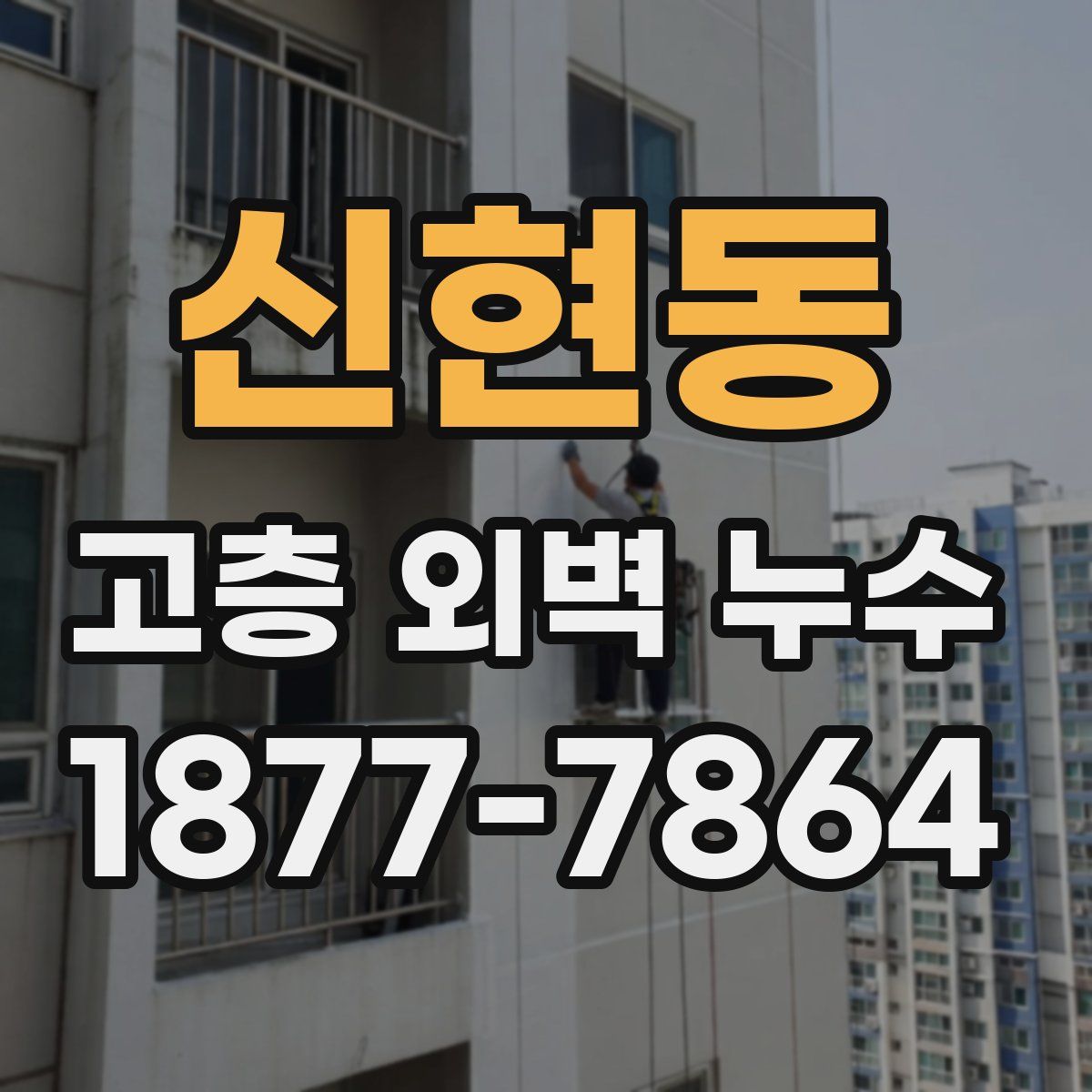 신현동 고층 외벽 누수