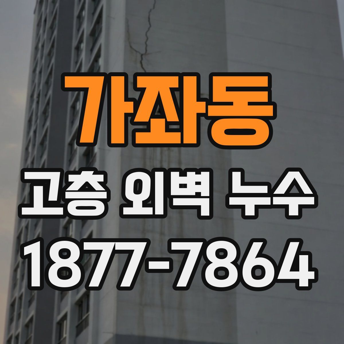 가좌동 고층 외벽 누수