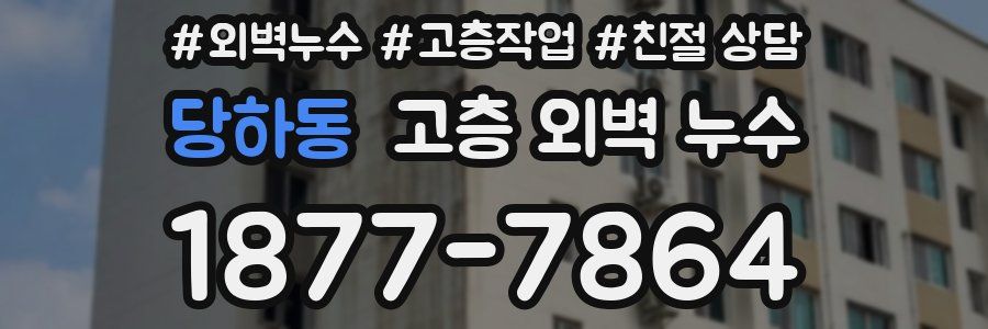 당하동 고층 외벽 누수