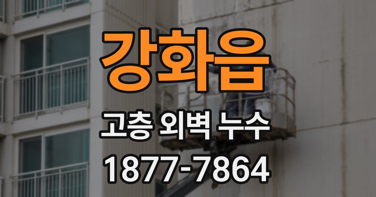 강화읍 고층 외벽 누수