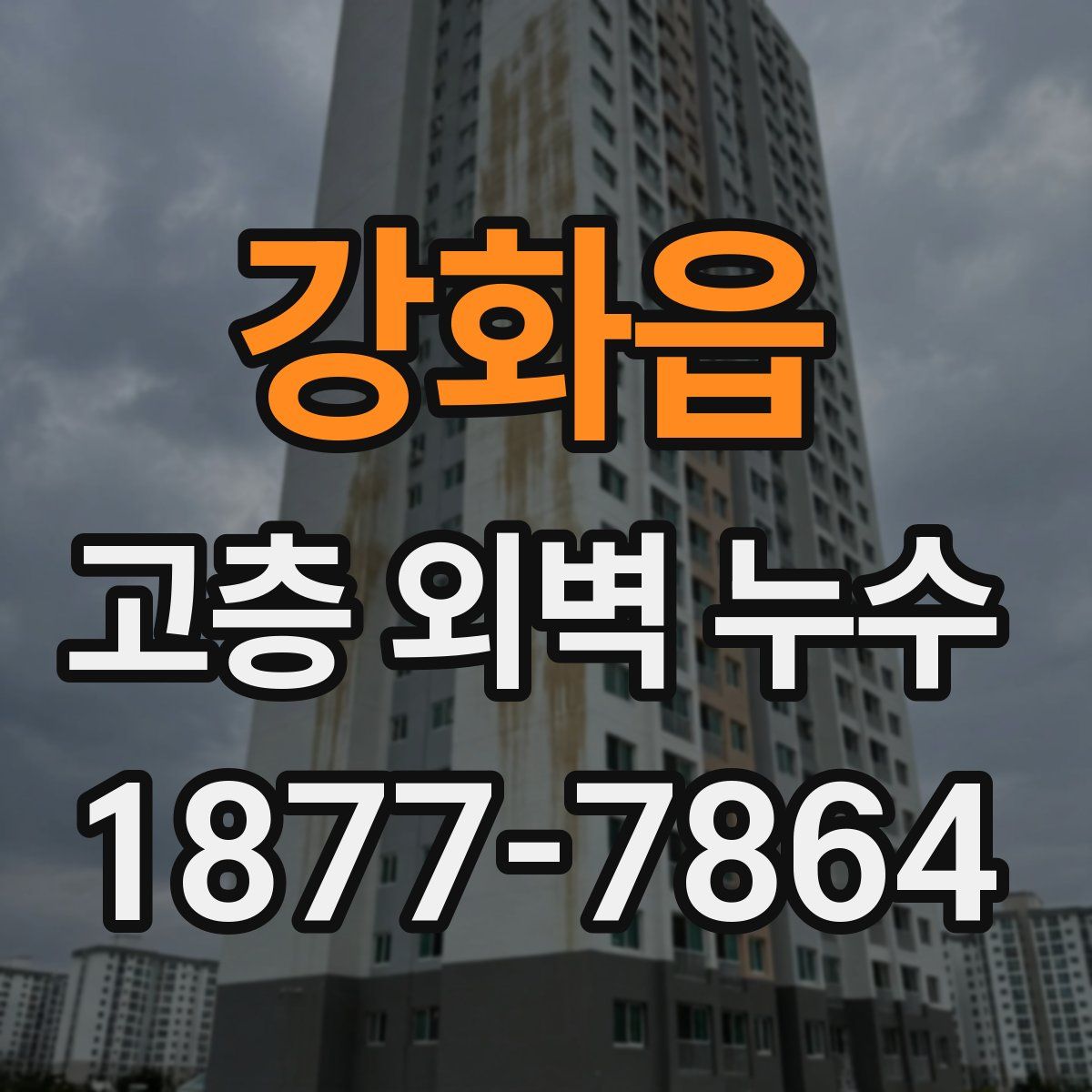 강화읍 고층 외벽 누수