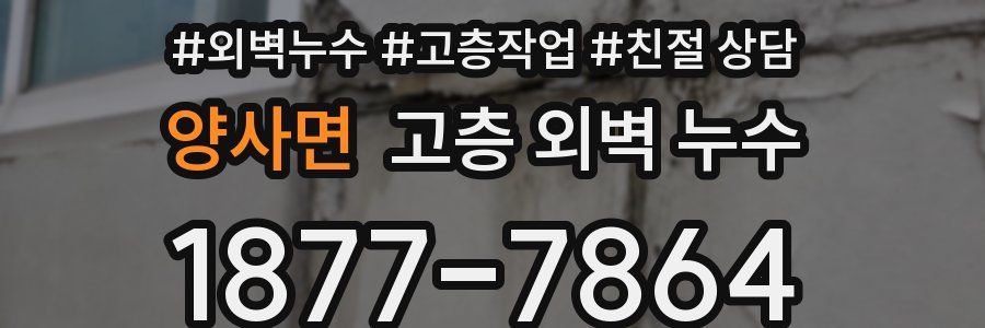 양사면 고층 외벽 누수