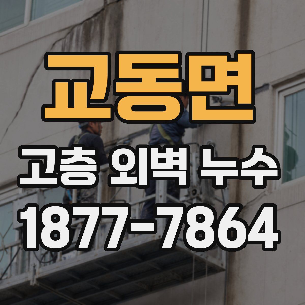 교동면 고층 외벽 누수