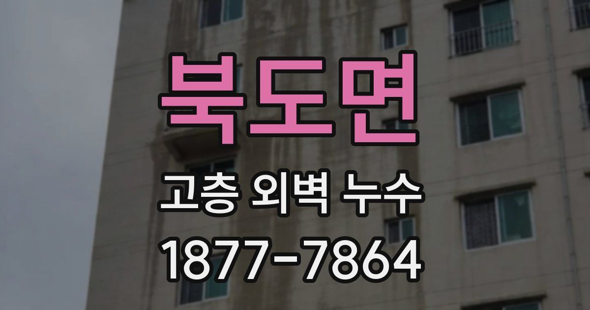북도면 고층 외벽 누수