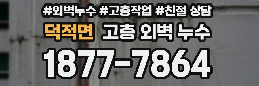 덕적면 고층 외벽 누수