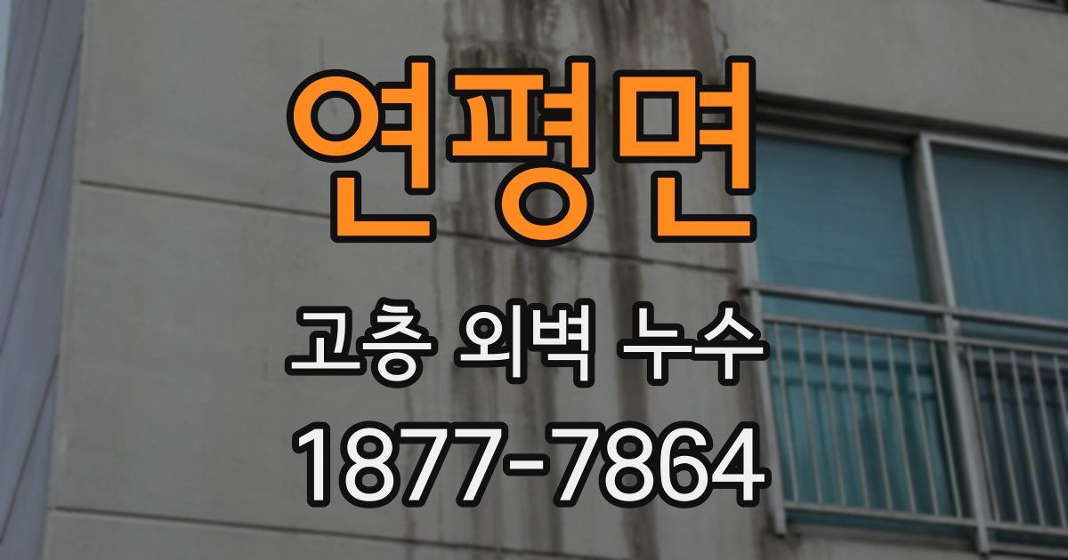 연평면 고층 외벽 누수