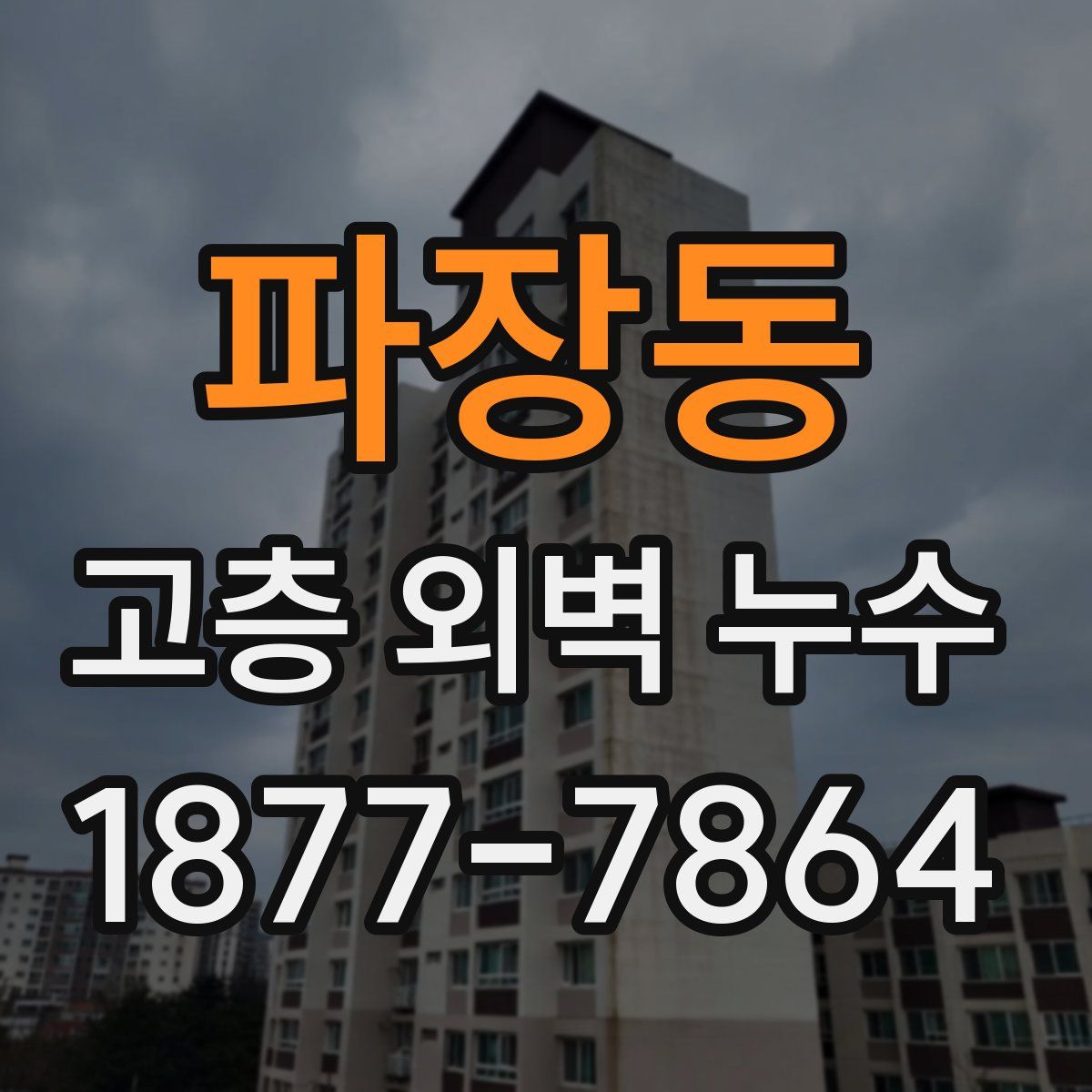 파장동 고층 외벽 누수
