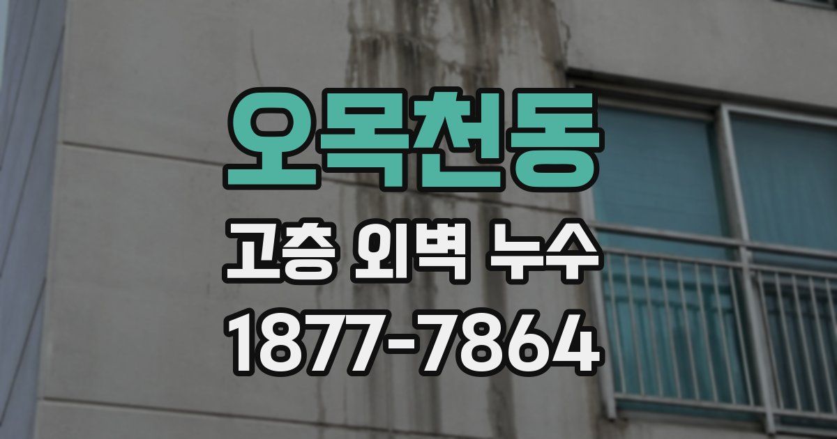 오목천동 고층 외벽 누수