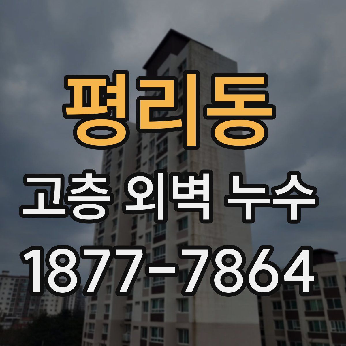 평리동 고층 외벽 누수