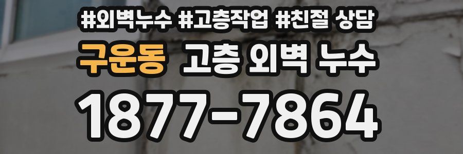 구운동 고층 외벽 누수