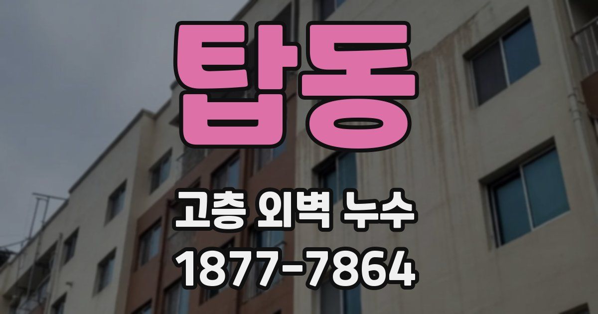탑동 고층 외벽 누수