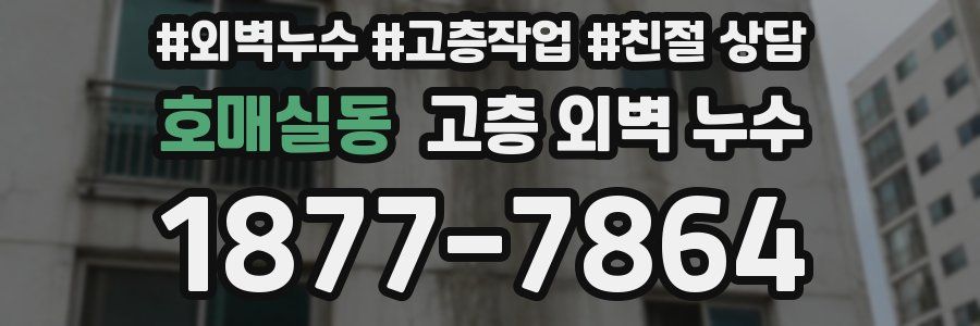 호매실동 고층 외벽 누수