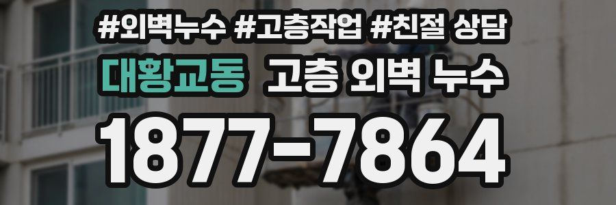 대황교동 고층 외벽 누수