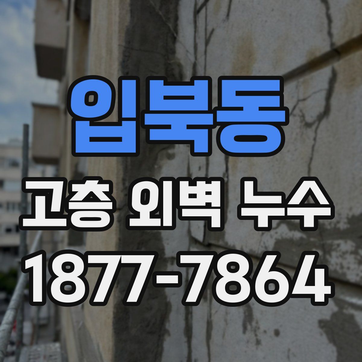 입북동 고층 외벽 누수