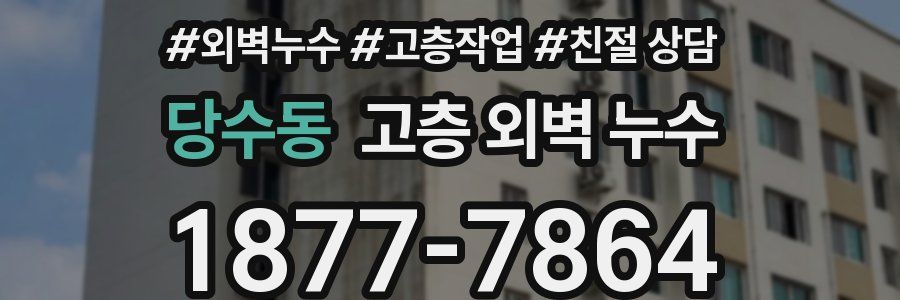 당수동 고층 외벽 누수