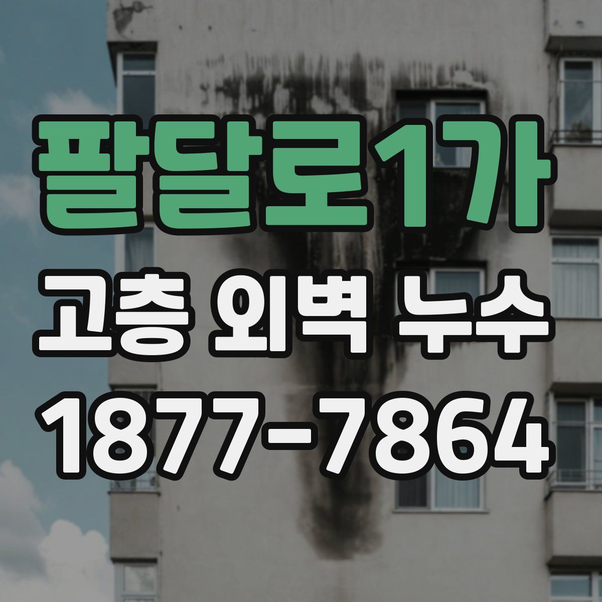 팔달로1가 고층 외벽 누수