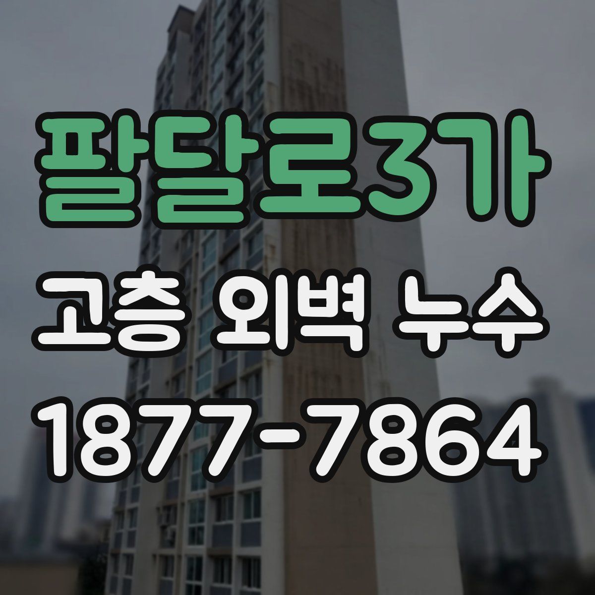 팔달로3가 고층 외벽 누수