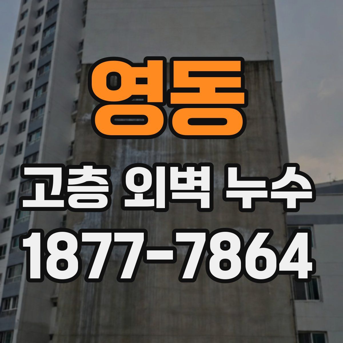 영동 고층 외벽 누수