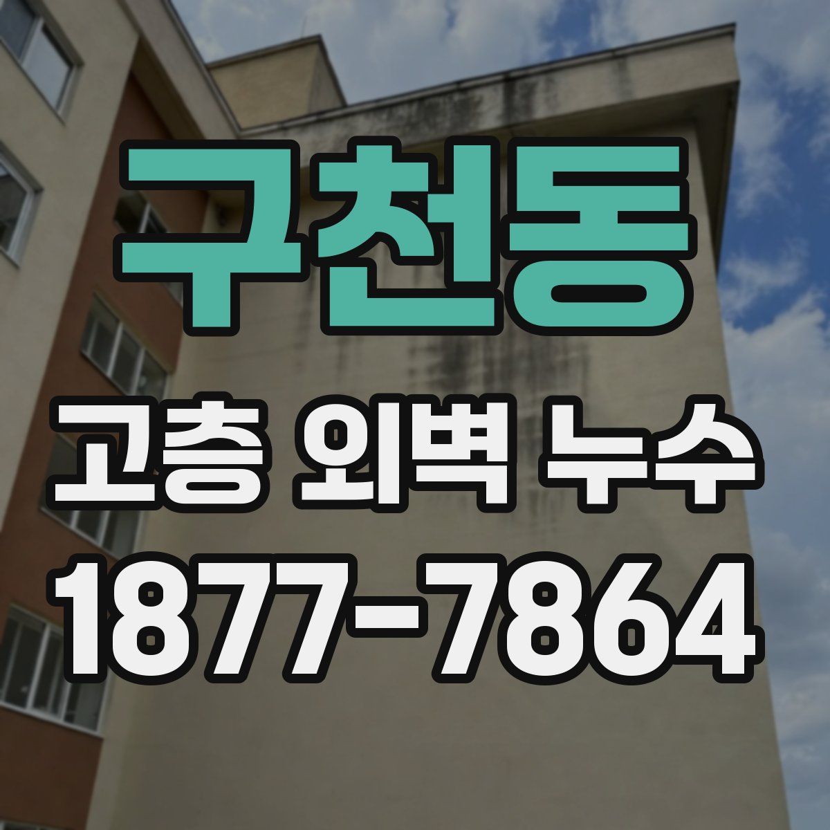 구천동 고층 외벽 누수