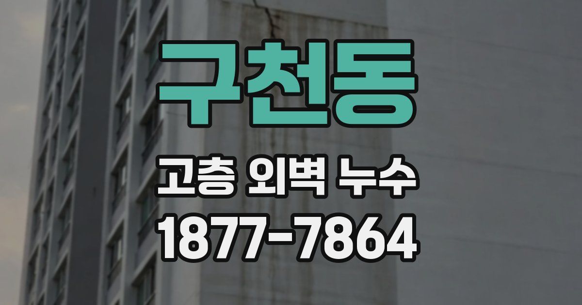 구천동 고층 외벽 누수