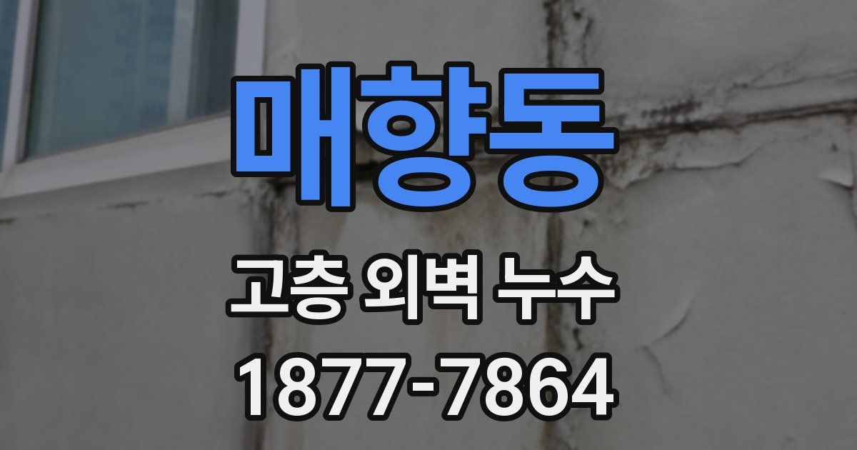 매향동 고층 외벽 누수