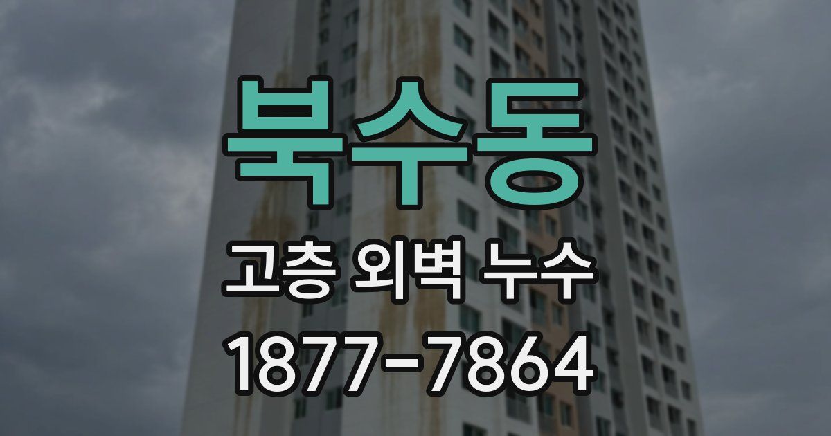 북수동 고층 외벽 누수