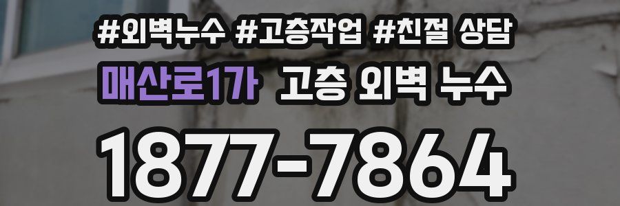매산로1가 고층 외벽 누수