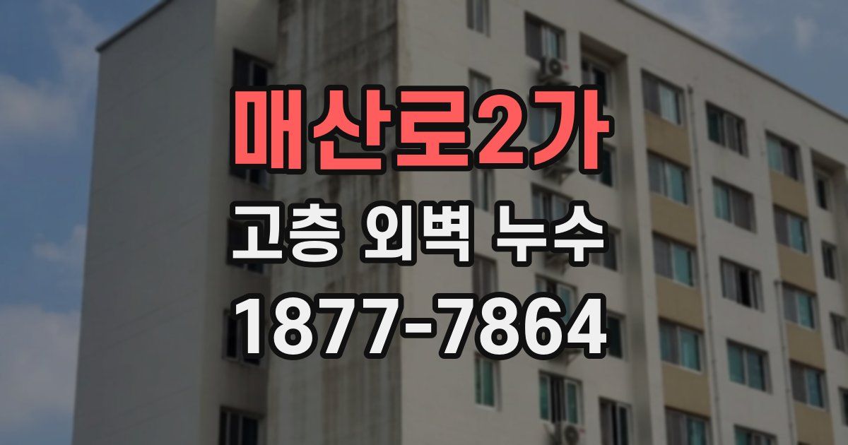 매산로2가 고층 외벽 누수