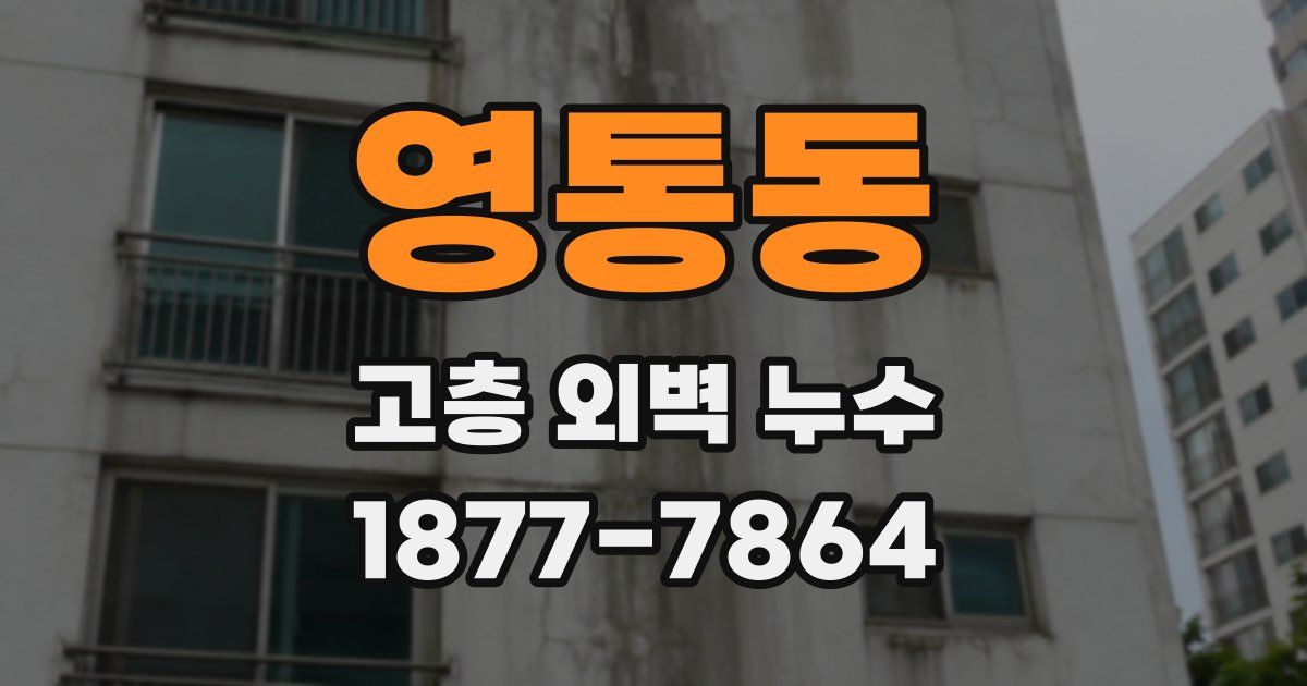 영통동 고층 외벽 누수