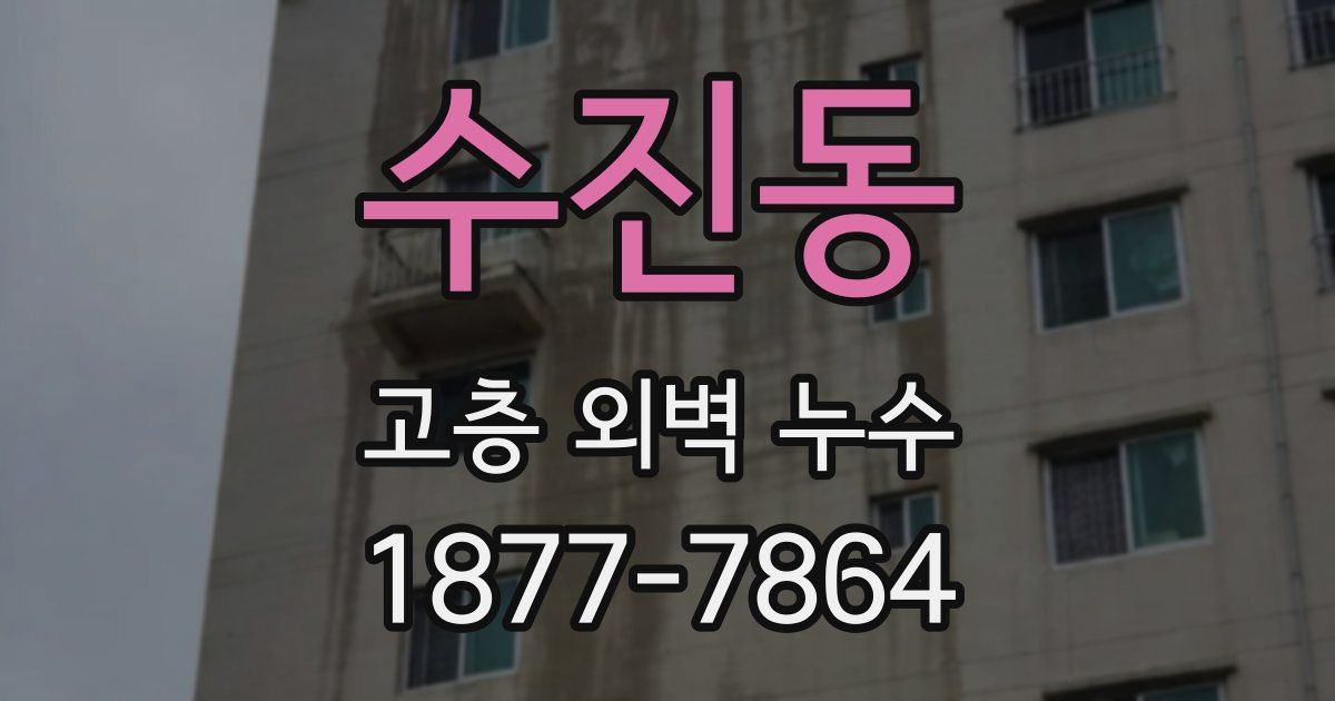 수진동 고층 외벽 누수