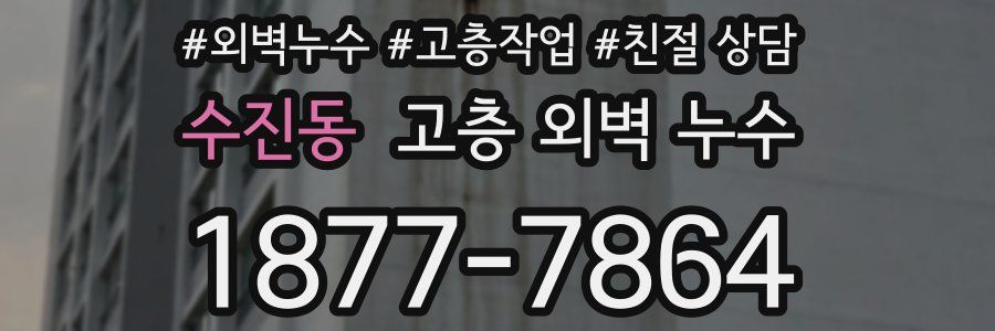 수진동 고층 외벽 누수
