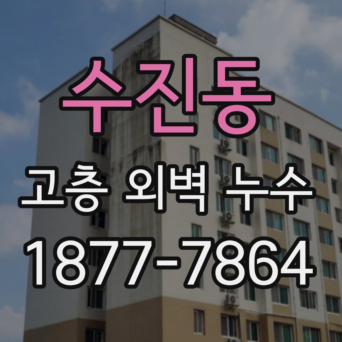 수진동 고층 외벽 누수