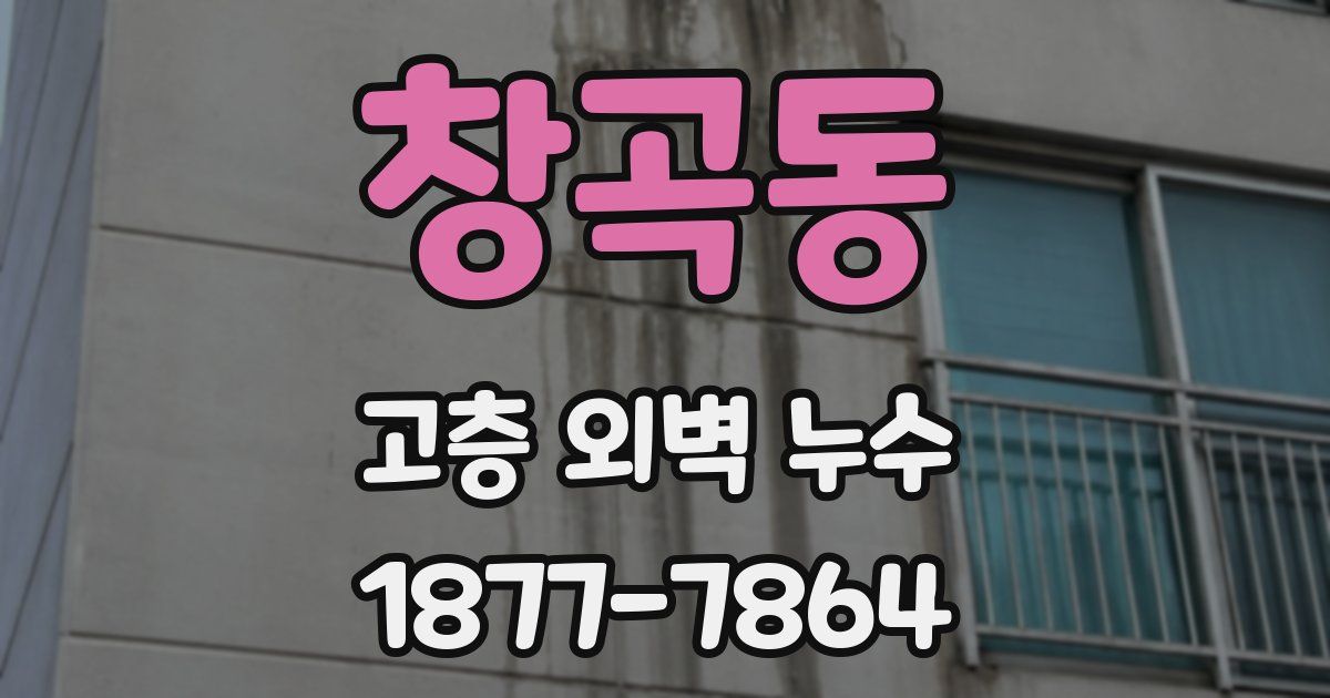 창곡동 고층 외벽 누수