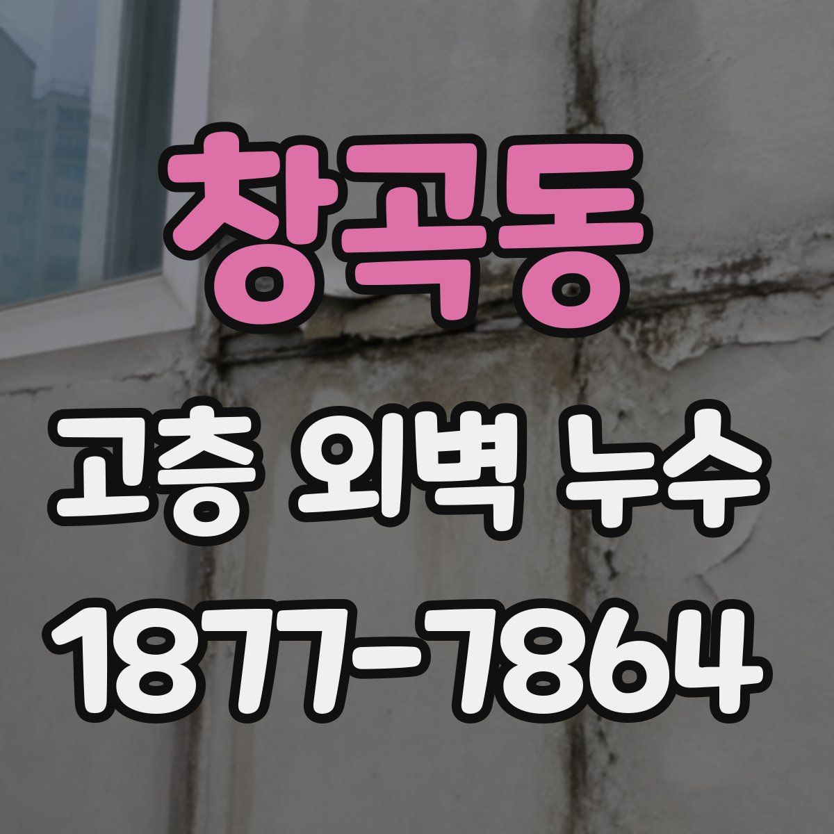 창곡동 고층 외벽 누수