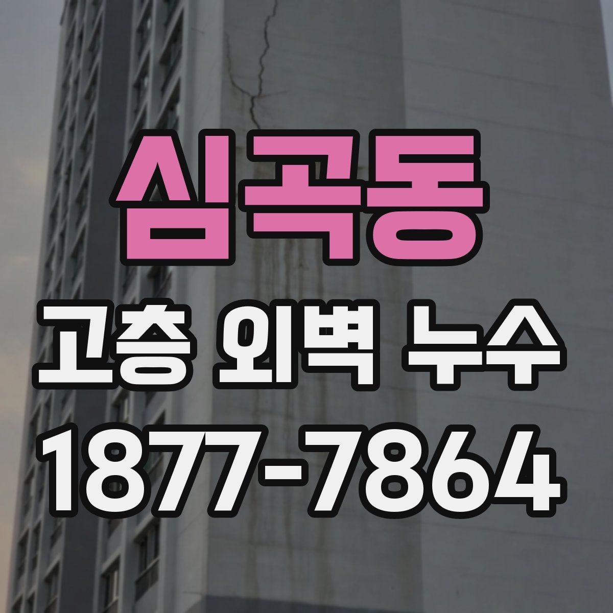 심곡동 고층 외벽 누수